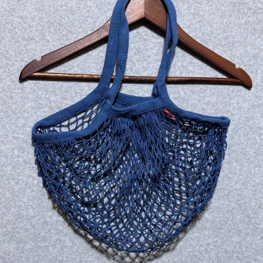 Kikkerland Blue Net Market Bag